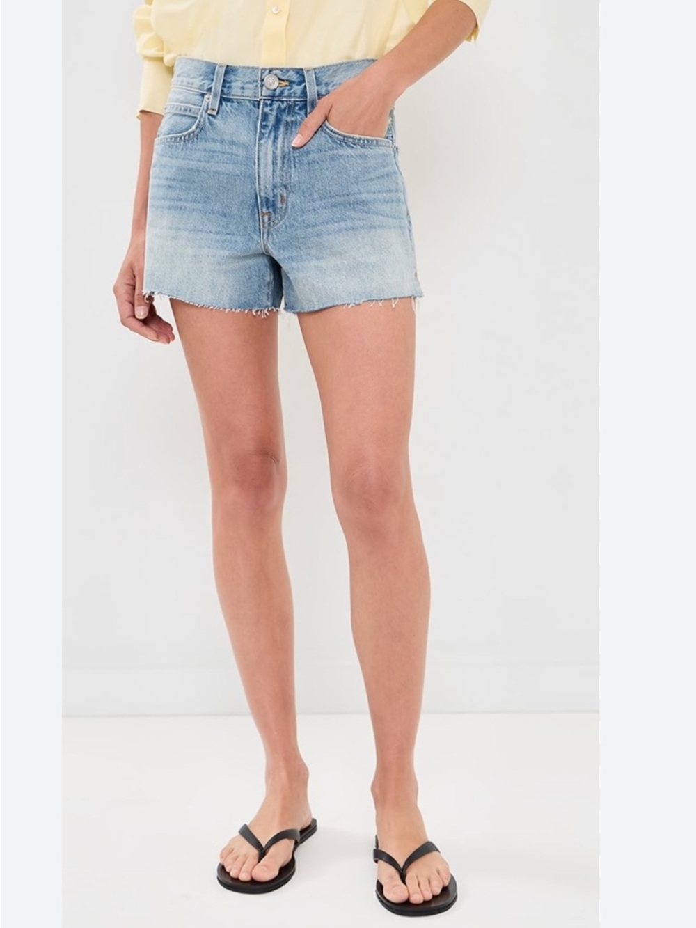 SLVRLAKE London Cut-Off Bermuda Denim Shorts